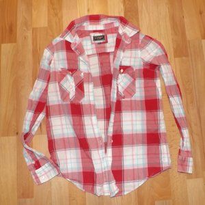 Express button up plaid shirt